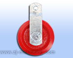 Pulley 3-1/2" Cast iron,Red